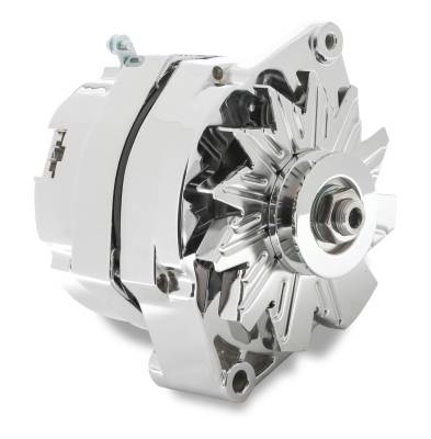 Mr Gasket - Mr. Gasket 5123 Alternator 80 Amp. Chrome Plated Single Groove Pulley
