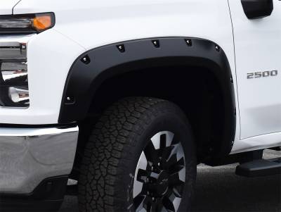 Bushwacker - Bushwacker Pocket Style Front/Rear Fender Flares-Black, Silverado; 40982-02