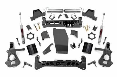 Rough Country Suspension Systems - Rough Country 7" Suspension Lift Kit, 14-18 Silverado/Sierra 1500 4WD; 17431