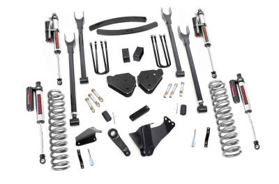 Rough Country Suspension Systems - Rough Country 6" 4-Link Lift Kit, 05-07 F250/F350 Super Duty Dsl 4WD; 57950