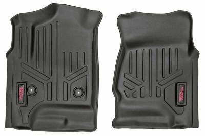 Rough Country Suspension Systems - Rough Country Front Floor Liners-Black, 14-18 Silverado/Sierra; M-2141