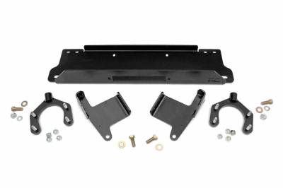 Rough Country Suspension Systems - Rough Country Front Winch Mount fits OEM Plastic Bumper, for Wrangler JK; 1162