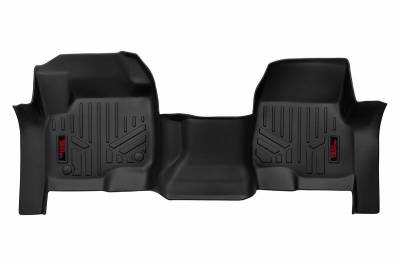 Rough Country Suspension Systems - Rough Country Front Floor Liners-Black, 17-24 Ford Super Duty; M-5117