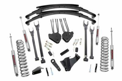 Rough Country Suspension Systems - Rough Country 6" 4-Link Lift Kit, 05-07 F250/F350 Super Duty Dsl 4WD; 582.20