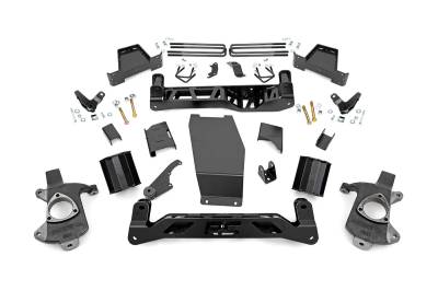 Rough Country Suspension Systems - Rough Country 6" Suspension Lift Kit, 14-18 Sierra 1500 Denali 4WD; 18400