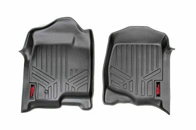 Rough Country Suspension Systems - Rough Country Front Floor Liners-Black, 07-13 Silverado/Sierra; M-2071