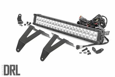 Rough Country Suspension Systems - Rough Country Bumper Mount 20" LED Light Bar Kit, for 19-24 Ram 1500; 70780