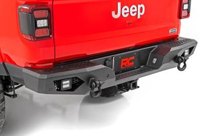 Rough Country Suspension Systems - Rough Country Full Width Rear Bumper-Black, for Gladiator JT; 10646