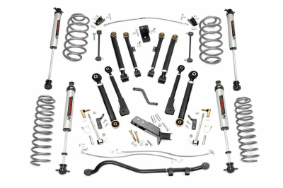 Rough Country Suspension Systems - Rough Country 4" Suspension Lift Kit, for 97-06 Wrangler TJ 4WD; 66171