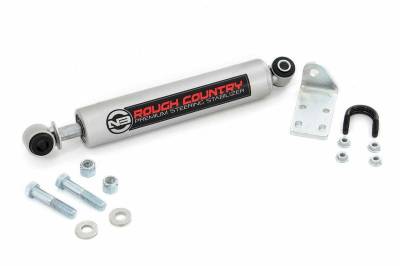 Rough Country Suspension Systems - Rough Country N3 Single Steering Stabilizer 4"-6" Lift Silverado/Sierra; 8732030