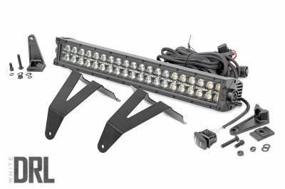 Rough Country Suspension Systems - Rough Country Bumper Mount 20" LED Light Bar Kit, for 19-24 Ram 1500; 70779DRL