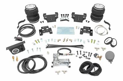 Rough Country Suspension Systems - Rough Country Rear Air Spring Kit w/ Compressor, Silverado/Sierra HD; 10006C