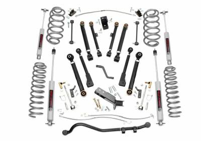 Rough Country Suspension Systems - Rough Country 6" Suspension Lift Kit, for 97-06 Wrangler TJ 4WD; 66220