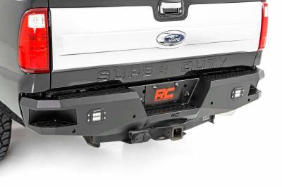 Rough Country Suspension Systems - Rough Country Heavy Duty Rear Bumper-Black, 99-16 Super Duty; 10784