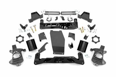 Rough Country Suspension Systems - Rough Country 7" Suspension Lift Kit, 14-18 Sierra 1500 Denali 4WD; 18802