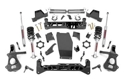 Rough Country Suspension Systems - Rough Country 7" Suspension Lift Kit, 14-18 Silverado/Sierra 1500 4WD; 17432