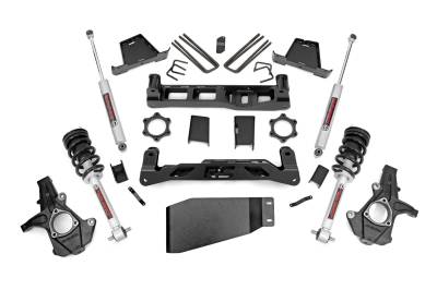 Rough Country Suspension Systems - Rough Country 6" Suspension Lift Kit, 07-13 Silverado/Sierra 1500 4WD; 23633