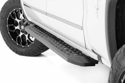 Rough Country Suspension Systems - Rough Country RPT2 Side Step Bars-Black, 07-18 Silverado/Sierra Crew; 44001