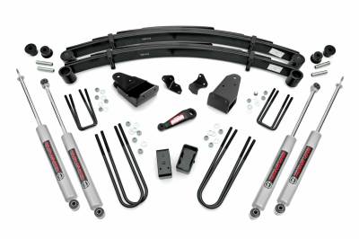 Rough Country Suspension Systems - Rough Country 4" Suspension Lift Kit, 82-85 Ford F-350 4WD; 4918230