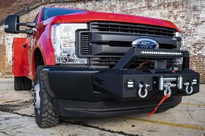 Rough Country Suspension Systems - Rough Country EXO Front Bumper Winch Mount Kit, 17-20 Super Duty; 51004