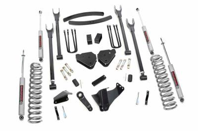 Rough Country Suspension Systems - Rough Country 6" 4-Link Lift Kit, 05-07 F250/F350 Super Duty Gas 4WD; 578.20