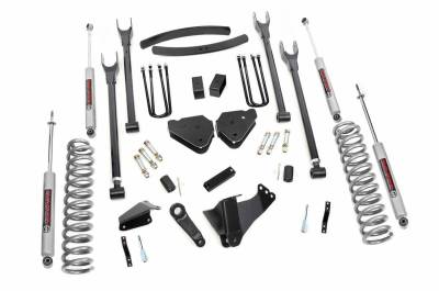 Rough Country Suspension Systems - Rough Country 6" 4-Link Lift Kit, 05-07 F250/F350 Super Duty Dsl 4WD; 579.20