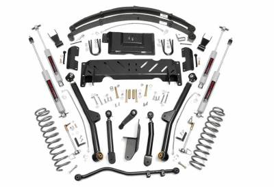 Rough Country Suspension Systems - Rough Country 6.5" Suspension Lift Kit, for 84-01 Cherokee XJ 4WD NP242; 61822