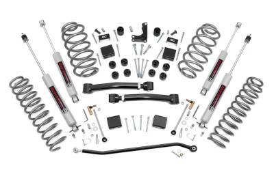 Rough Country Suspension Systems - Rough Country 4" Suspension Lift Kit, for 99-04 Grand Cherokee WJ; 639P