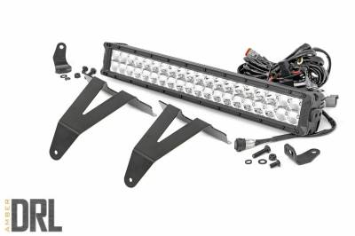 Rough Country Suspension Systems - Rough Country Bumper Mount 20" LED Light Bar Kit, for 19-24 Ram 1500; 70781