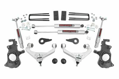 Rough Country Suspension Systems - Rough Country 3.5" Suspension Lift Kit, 11-19 Silverado/Sierra HD; 95730