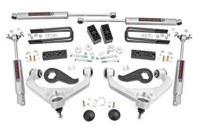 Rough Country Suspension Systems - Rough Country 3" Suspension Lift Kit, 20-24 Silverado/Sierra 3500HD; 95630