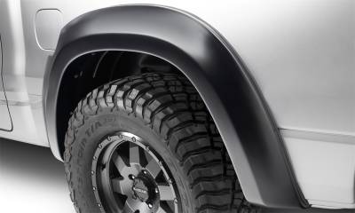 Bushwacker - Bushwacker Extend-a-Fender Rear Fender Flares-Black, for Dodge Ram; 50058-02