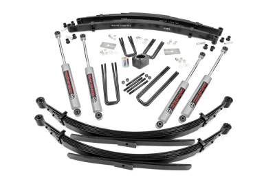 Rough Country Suspension Systems - Rough Country 4" Suspension Lift Kit, for 78-89 Dodge W-Series Trucks; 341.20