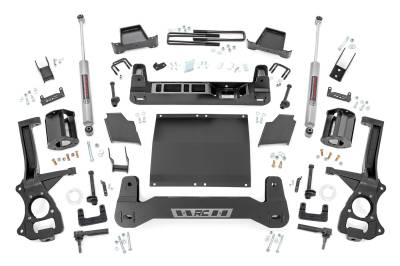 Rough Country Suspension Systems - Rough Country 6" Suspension Lift Kit, 19-24 Silverado 1500 Diesel; 21731D