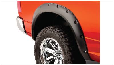 Bushwacker - Bushwacker Pocket Style Rear Fender Flares-Black, for Dodge Ram; 50038-02