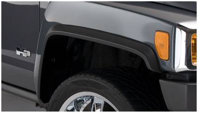 Bushwacker - Bushwacker OE Style Front/Rear Fender Flares-Black, Hummer H3; 150900-02