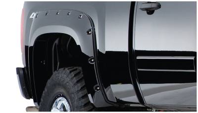 Bushwacker - Bushwacker Cut-Out Style Rear Fender Flares-Black, Ford F-150; 20074-02