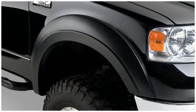 Bushwacker - Bushwacker Extend-a-Fender Front Fender Flares-Black, Ford F-150; 20051-02