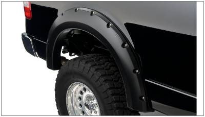 Bushwacker - Bushwacker Pocket Style Rear Fender Flares-Black, Ford F-150; 20054-02