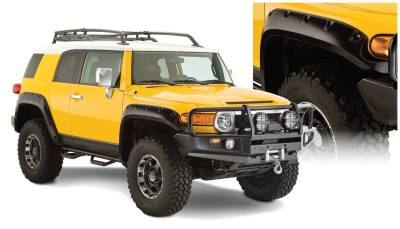 Bushwacker - Bushwacker Pocket Style Front/Rear Fender Flares-Black, for FJ Cruiser; 31922-02