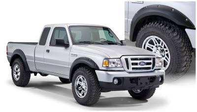 Bushwacker - Bushwacker Pocket Style Front/Rear Fender Flares-Black, Ford Ranger; 21915-02