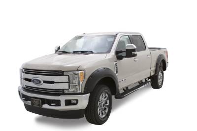 Bushwacker - Bushwacker Pocket Style Front/Rear Fender Flares-Black, Super Duty; 20942-02