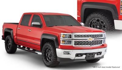 Bushwacker - Bushwacker Extend-a-Fender Front/Rear Fender Flares-Black, Silverado; 40964-02