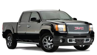 Bushwacker - Bushwacker OE Style Front/Rear Fender Flares-Black, GMC Sierra; 40939-02