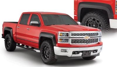 Bushwacker - Bushwacker Extend-a-Fender Front/Rear Fender Flares-Black, Silverado; 40963-02