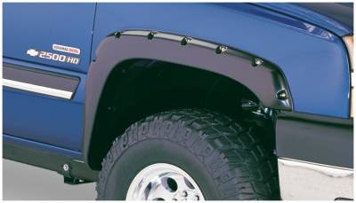 Bushwacker - Bushwacker Pocket Style Front/Rear Fender Flares-Black, Silverado; 40918-02