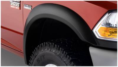 Bushwacker - Bushwacker Extend-a-Fender Front Fender Flares-Black, for Dodge Ram; 50013-02