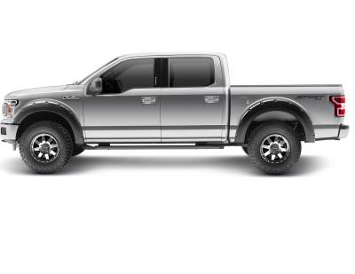 Bushwacker - Bushwacker Pocket Style Front/Rear Fender Flares-Black, Ford F-150; 20945-02