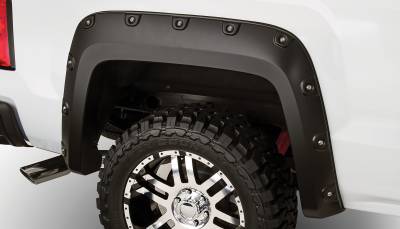 Bushwacker - Bushwacker Boss Pocket Style Rear Fender Flares-Black, GMC Sierra; 40086-02