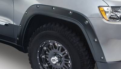 Bushwacker - Bushwacker Pocket Style Front/Rear Fender Flares-Black, for Jeep WK2; 10927-02